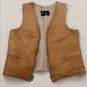 Tan Leather Vest